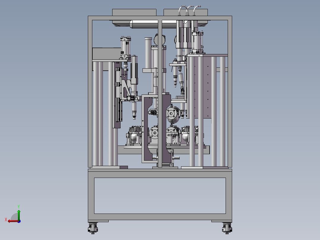自动锁螺丝组装设备后视图