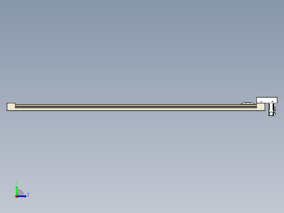 同步带全封闭直线模组TPA-HCB-65S-90-L1600-M-Y-P10-N3左视图