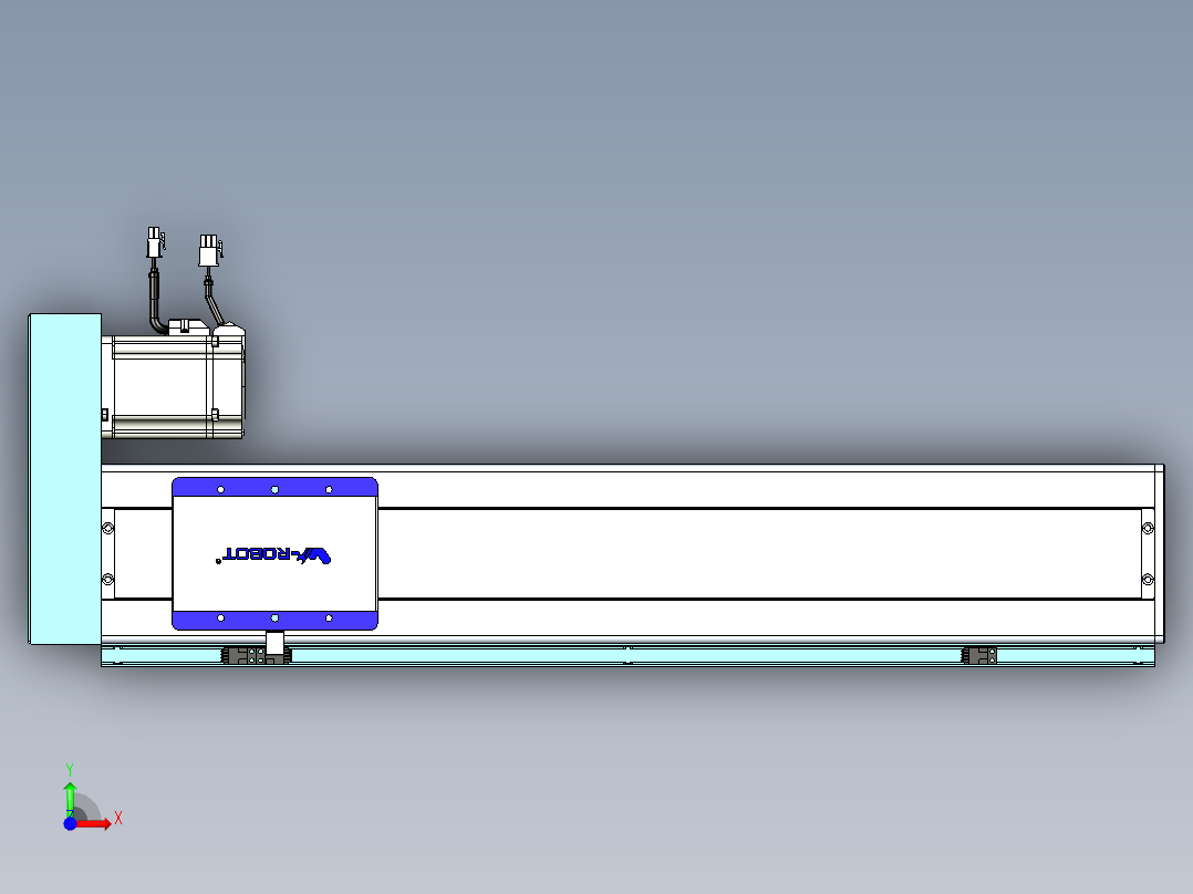 威洛博VC丝杆传动-无尘环境VC14-Lxx-C-S550-BR-ZP75-C3前视图