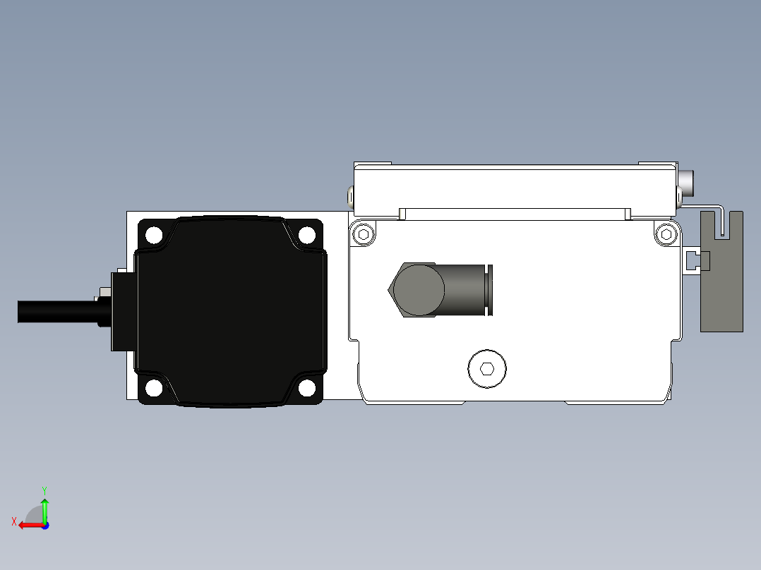 Toyo东佑达直线模组-ECH10-400-BL-200W后视图