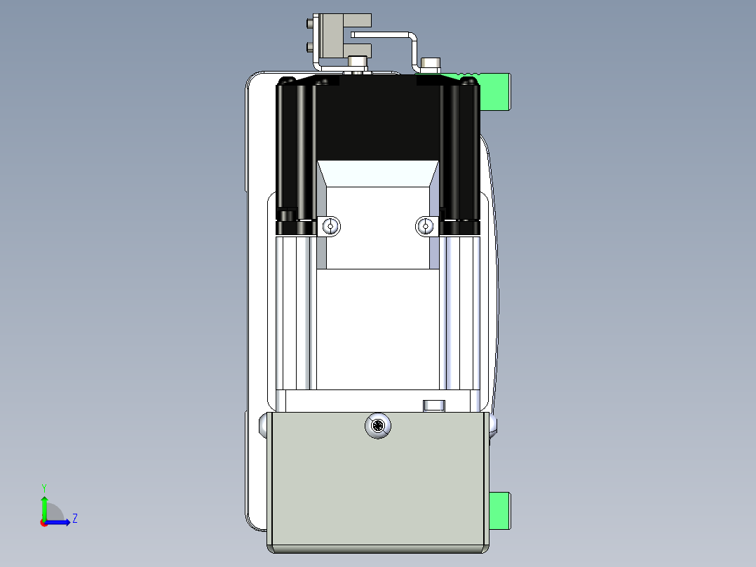 同步带滑台-半封闭B13H-L45-S850-L-P40-D3左视图
