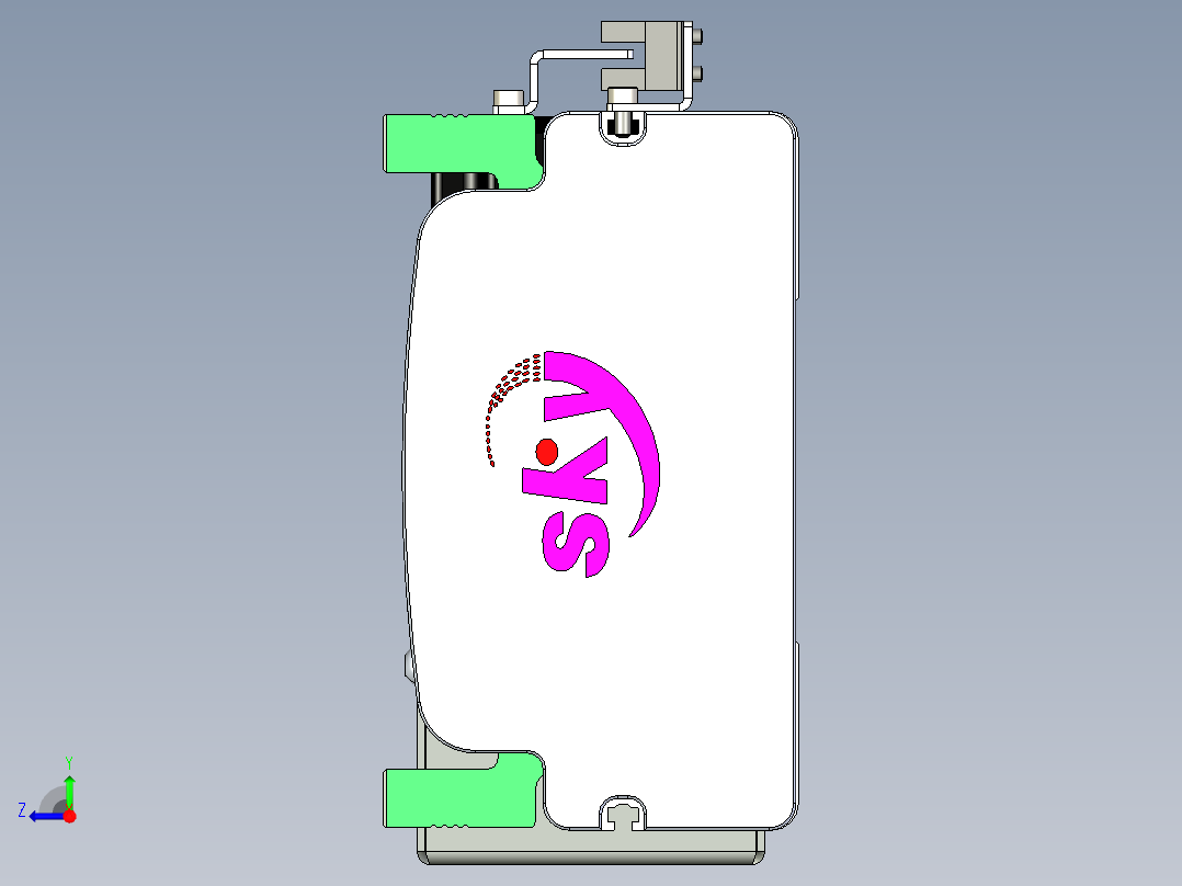 同步带滑台-半封闭B13H-L45-S850-L-P40-D3右视图
