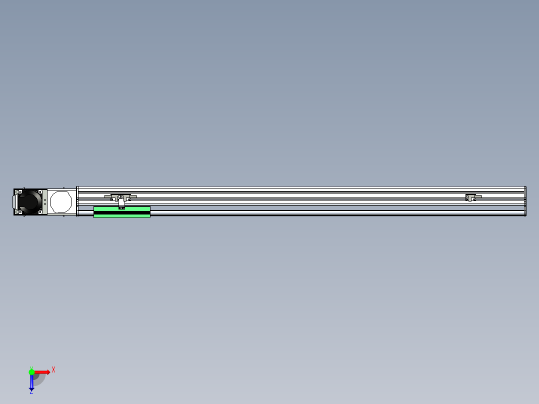 同步带滑台-半封闭B13H-L45-S850-L-P40-D3俯视图