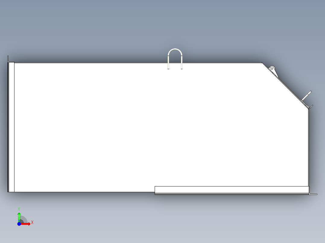 TD75型带式输送机头部护罩 TD6J11前视图