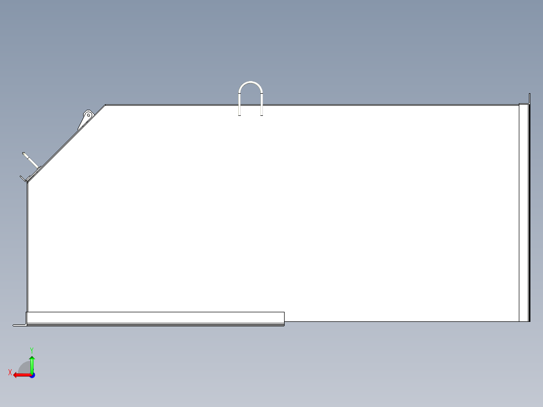 TD75型带式输送机头部护罩 TD6J11后视图