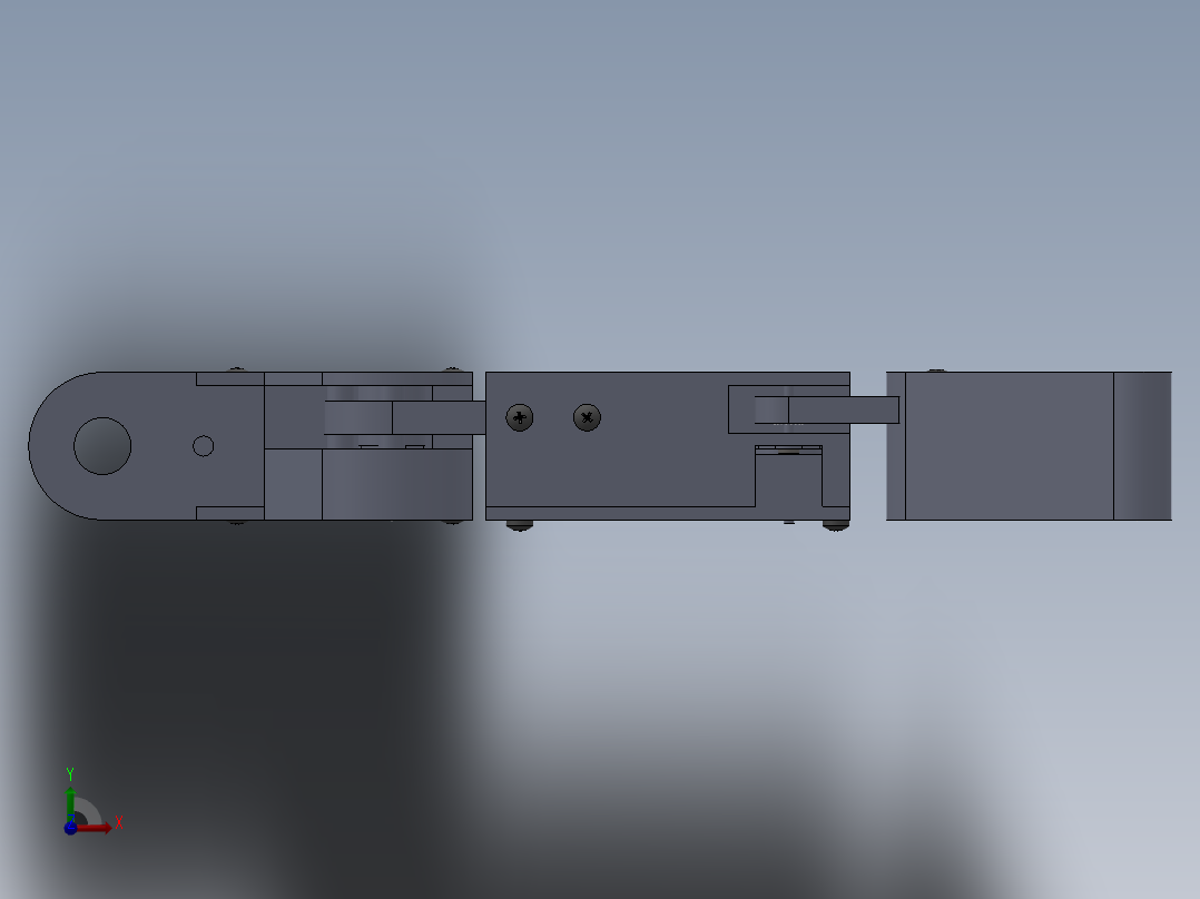 多臂采摘机器人的初步设计——采摘手的设计带SolidWorks三维前视图