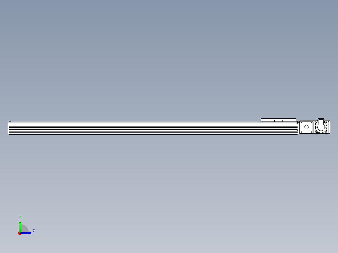同步带全封闭直线模组TPA-HCB-120D-90-L1200-MR-C-P40-N3左视图