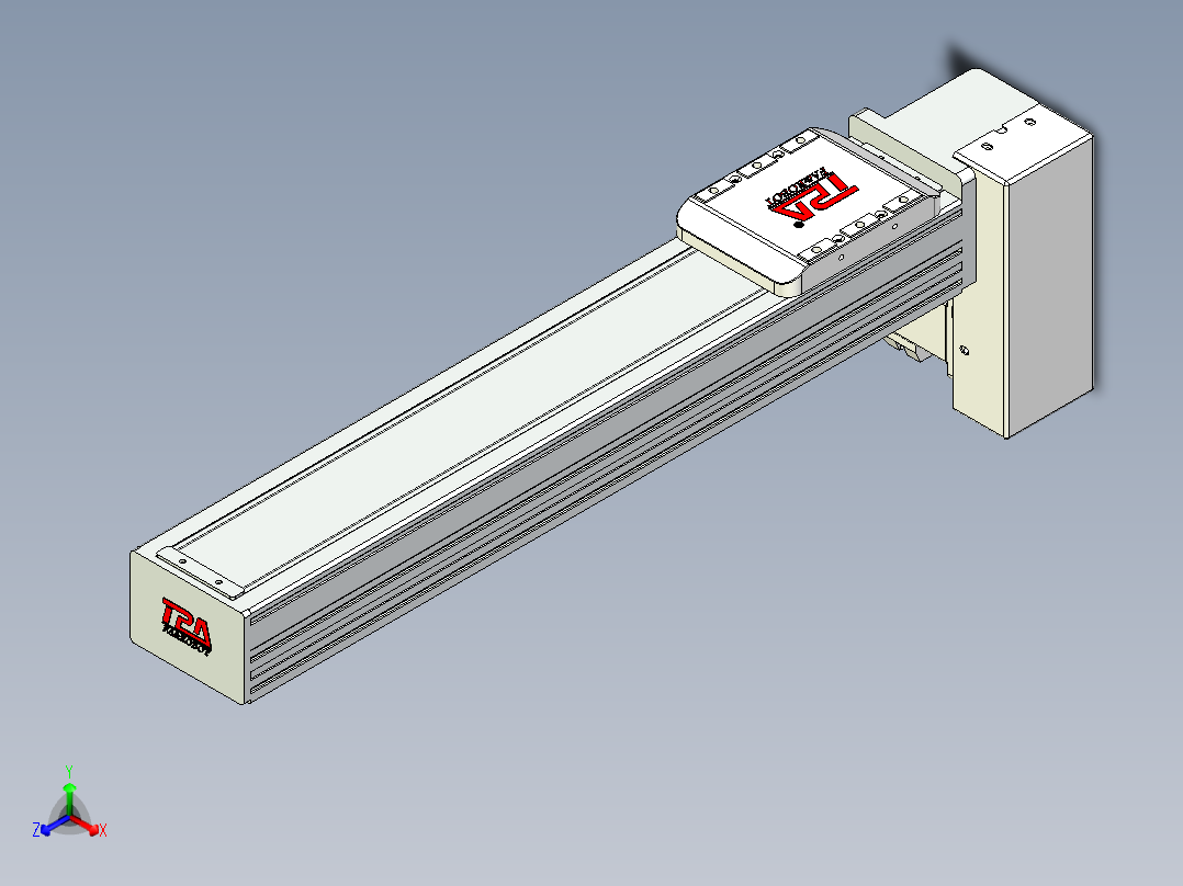 同步带全封闭直线模组TPA-HCB-85D-90-L350-LP-C-P20-N3主视图