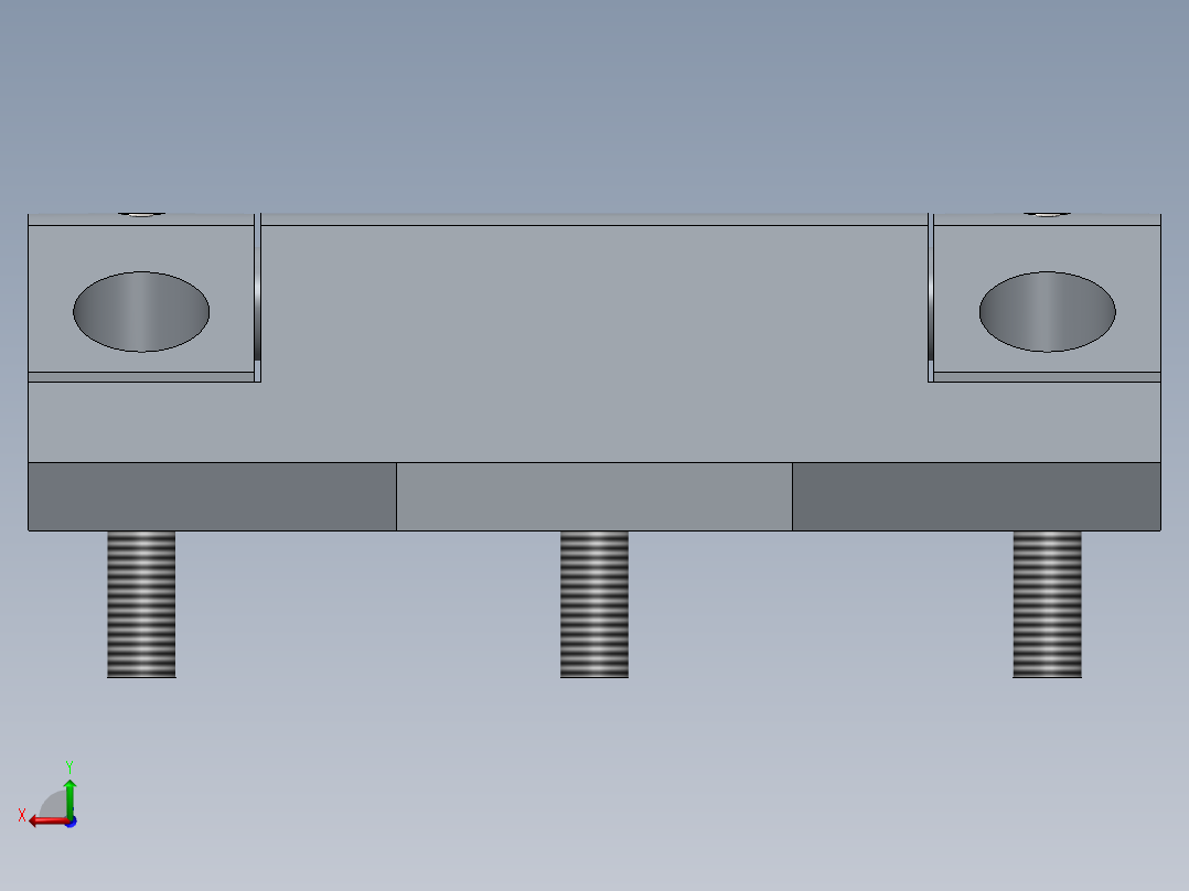 K02B 重型铰链后视图