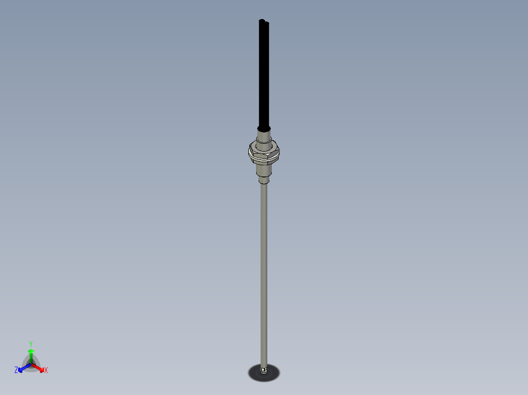 侧视光纤_漫反射型FR-F611-L正等轴测图