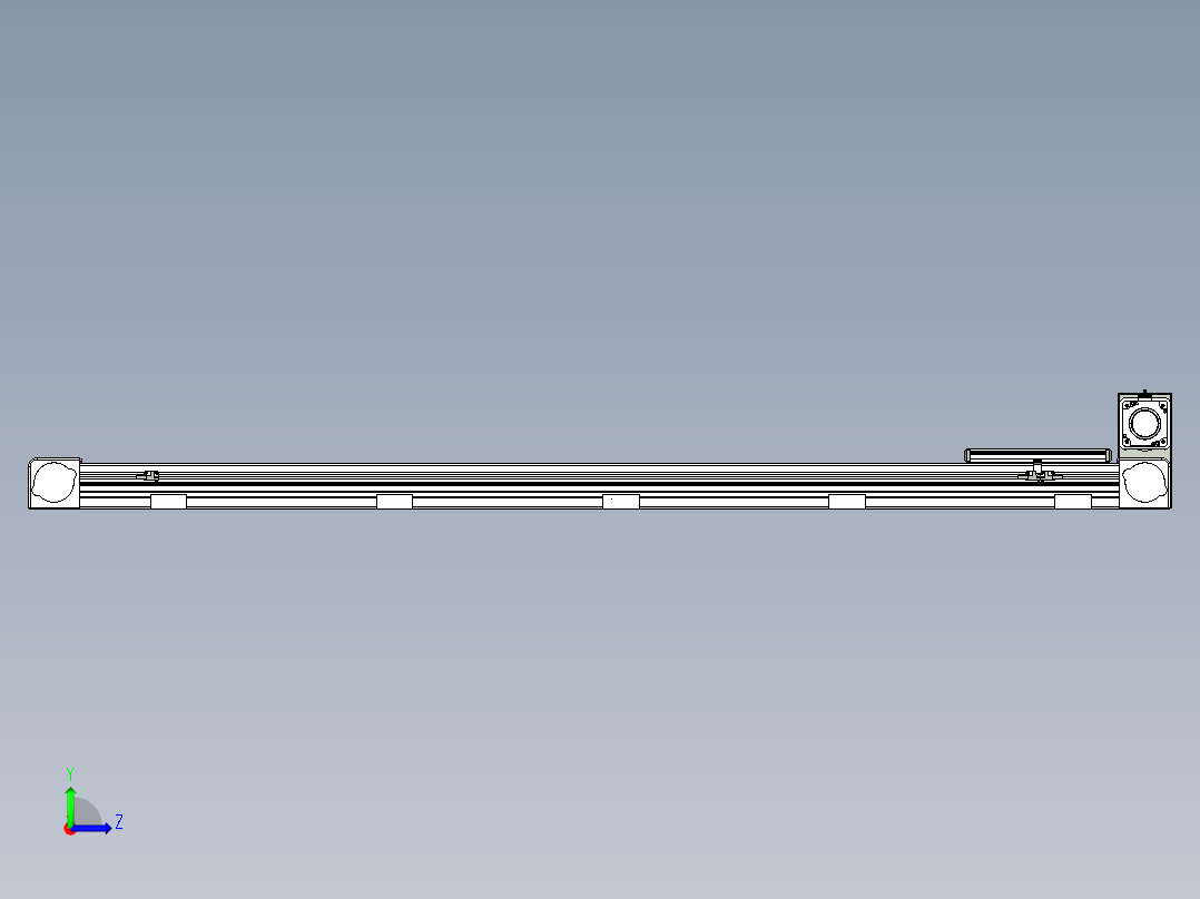 同步带滑台-欧规B8-L88-S1550-L-ZP75-D3-N10左视图
