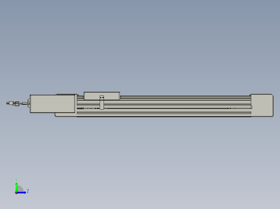 威洛博直线电机模组EB6-L70-S450-BL-P40-MS3左视图