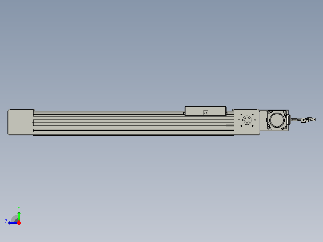 威洛博直线电机模组EB6-L70-S450-BL-P40-MS3右视图