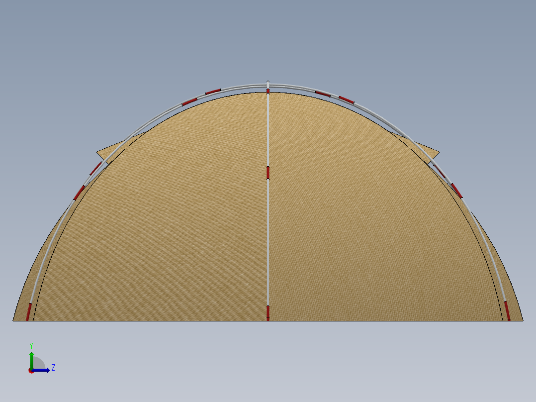 旅游帐篷左视图
