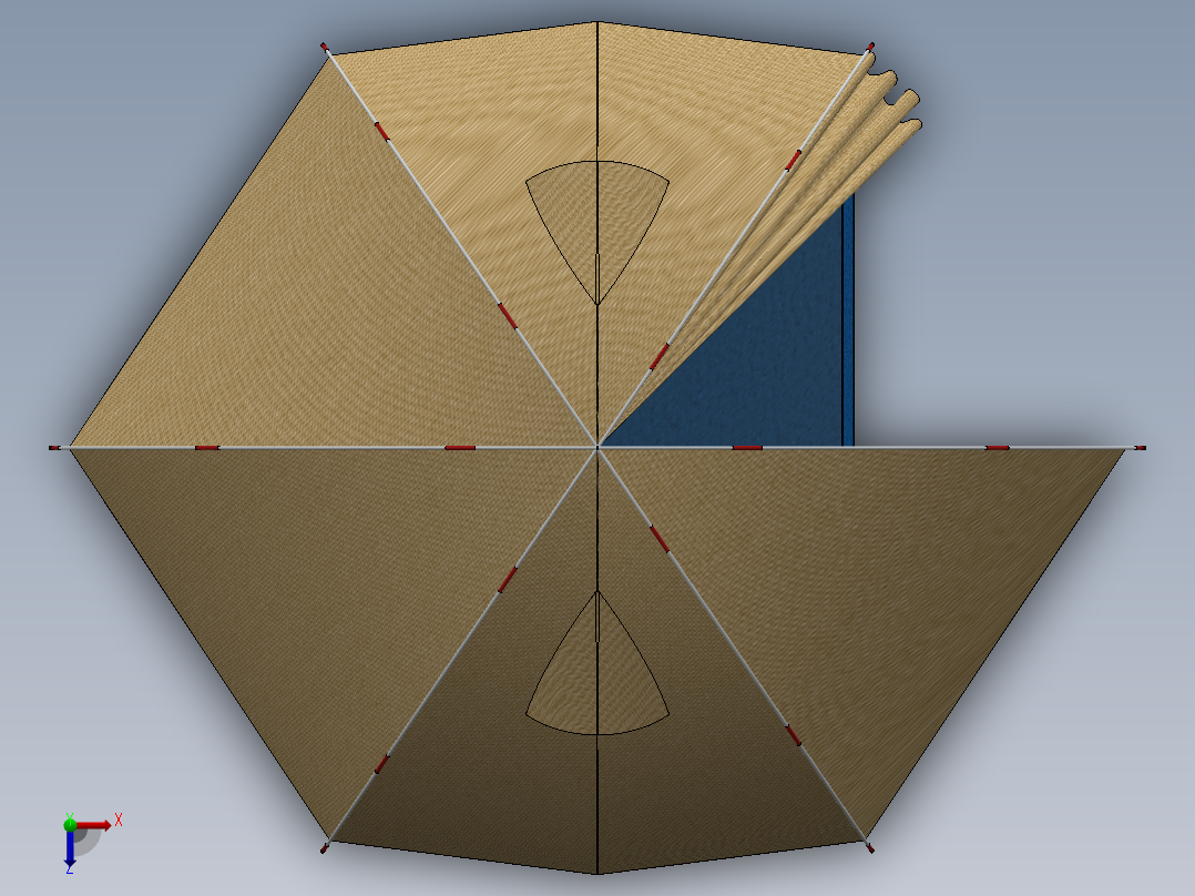 旅游帐篷俯视图