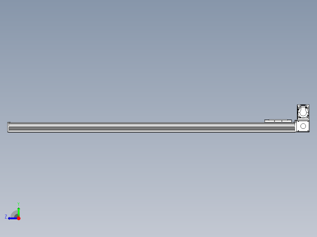 同步带全封闭直线模组TPA-HCB-110D-90-L1350-RU-C-P40-N3右视图