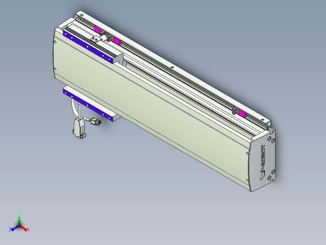威洛博VL系列直线电机模组-VL14S2-S400主视图