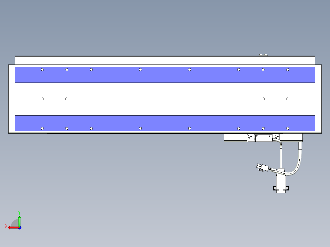 威洛博VL系列直线电机模组-VL14S2-S400后视图