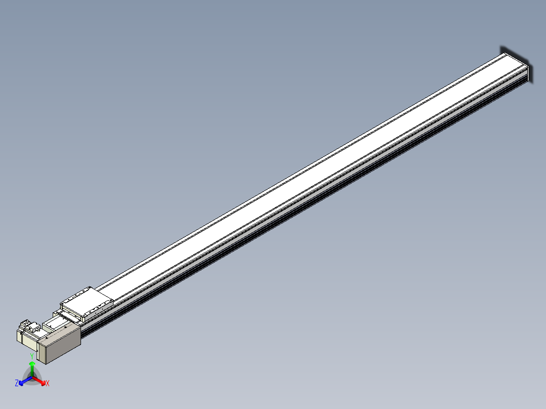 同步带全封闭直线模组TPA-HCB-105D-90-L1700-MR-C-P20-N3正等轴测图