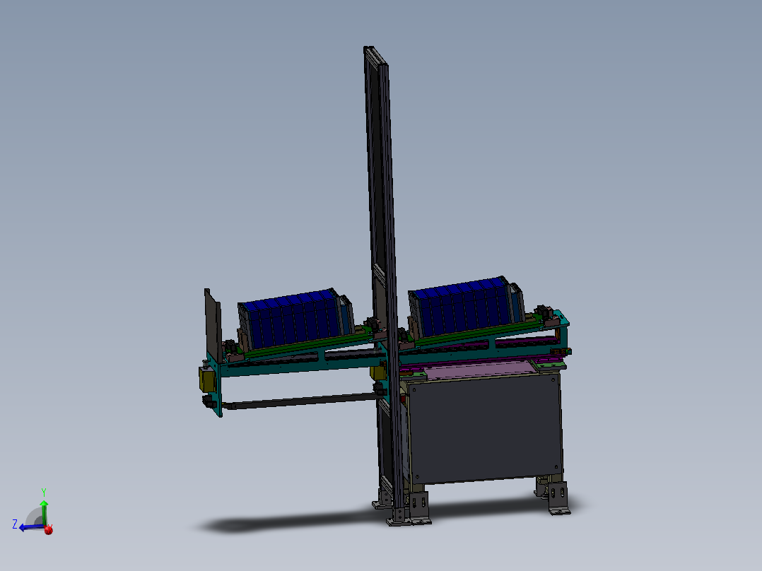 不合格下料移动平台sw17主视图
