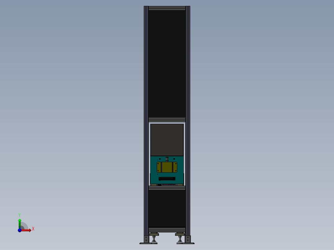不合格下料移动平台sw17前视图