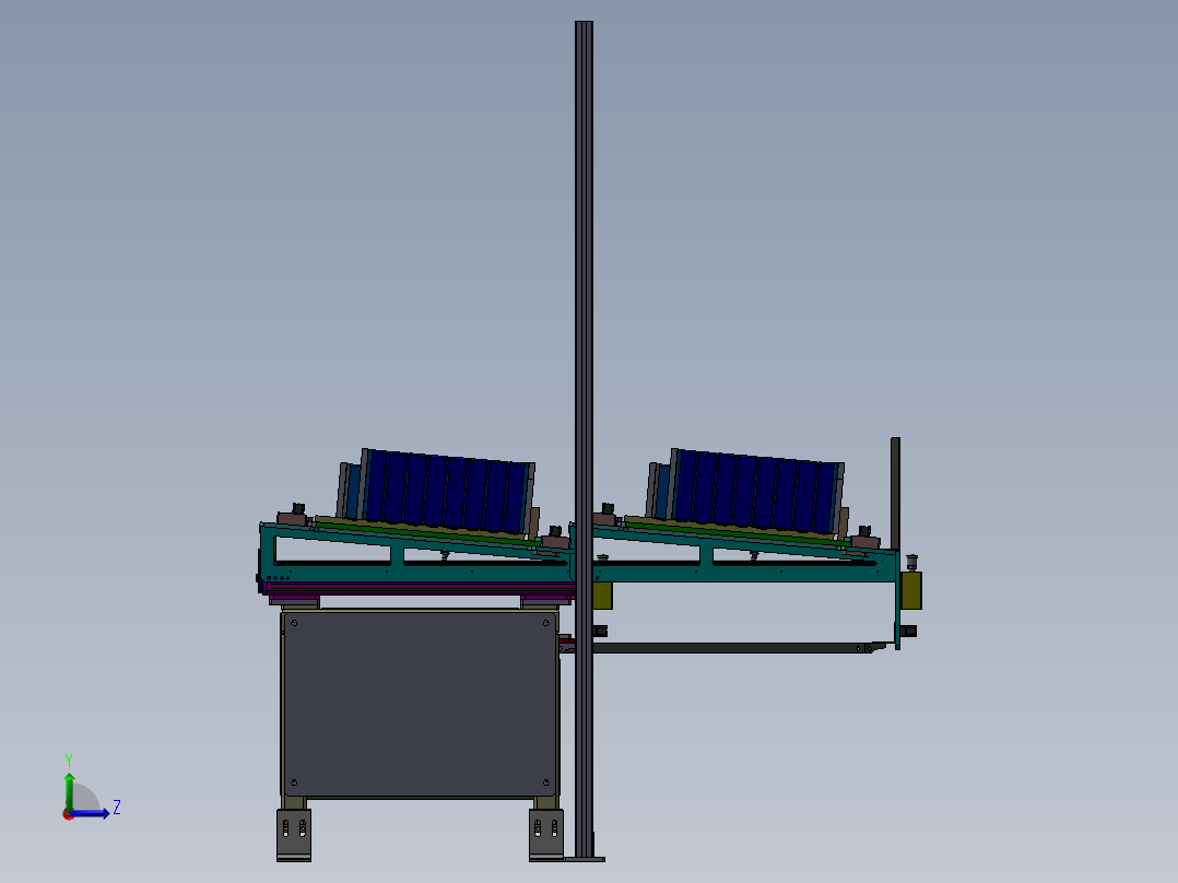 不合格下料移动平台sw17左视图