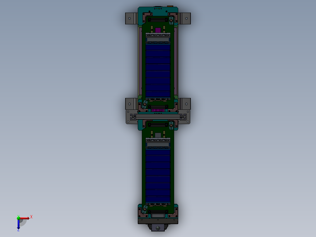 不合格下料移动平台sw17俯视图