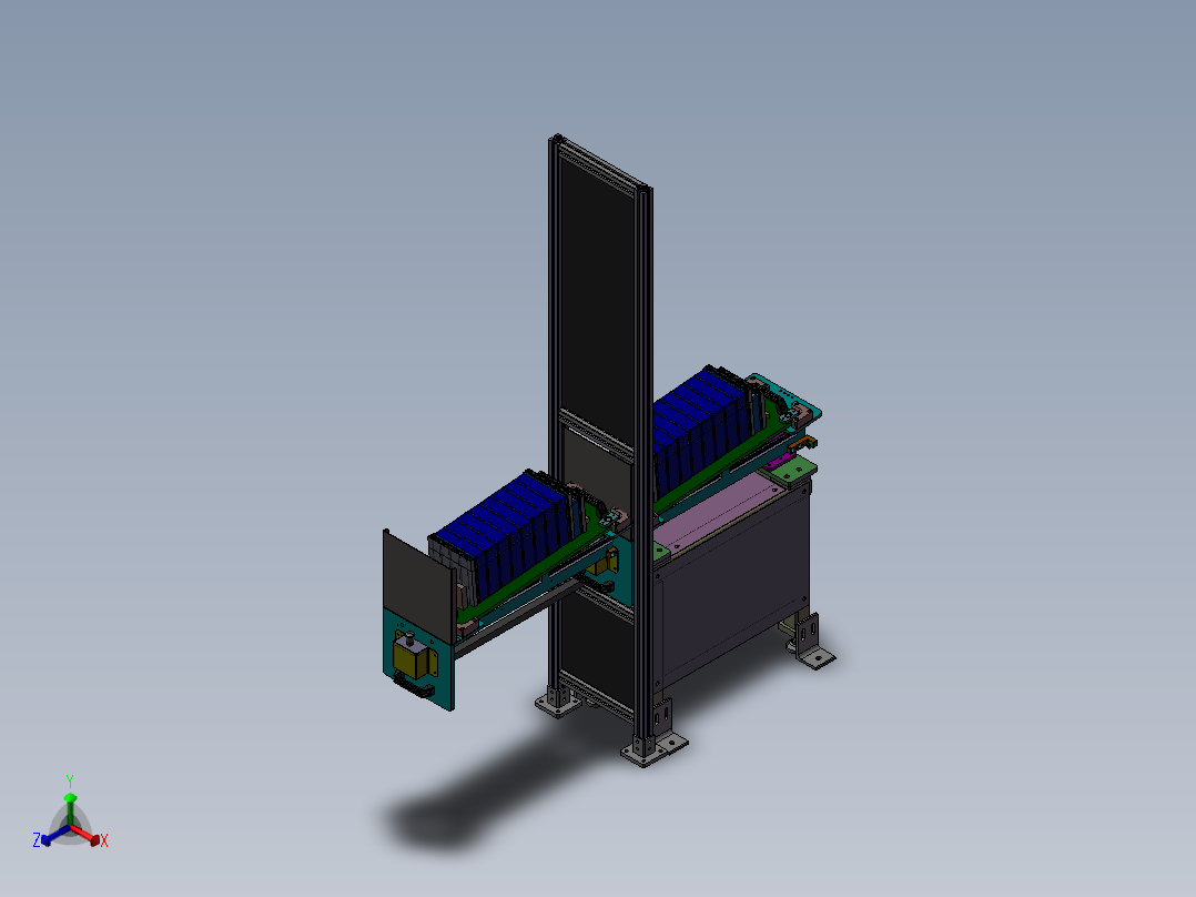 不合格下料移动平台sw17正等轴测图