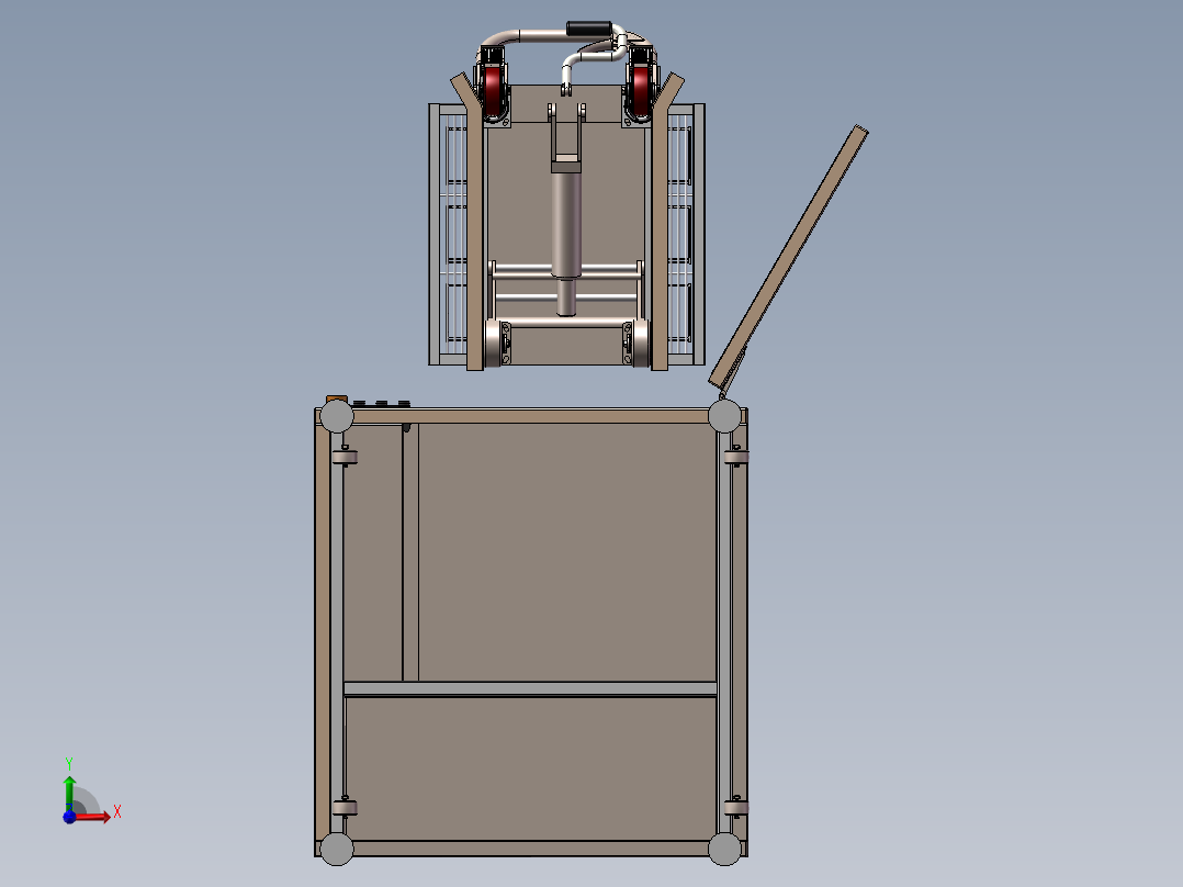 MAGAZINE清洗箱清洗机3D图纸 H94前视图