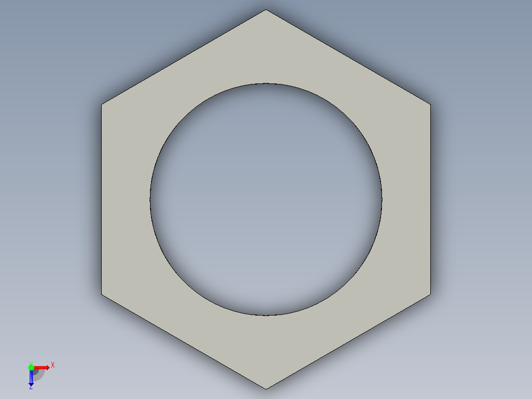 基恩士PX-H72_nut_kc图纸模型俯视图