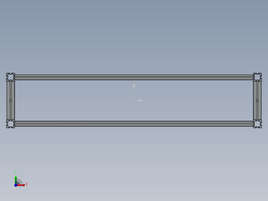 铝合金架前视图
