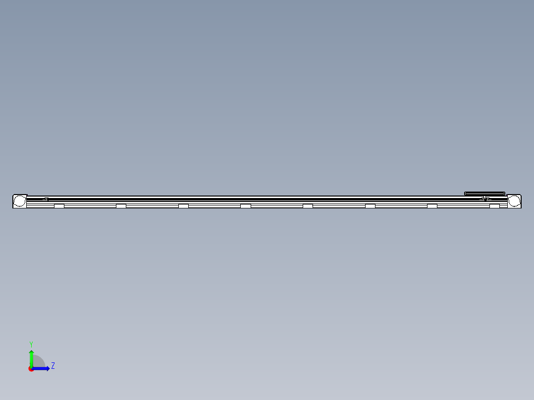 同步带滑台-欧规B8H-L176-S2800-L-ZP40-D3-N5左视图