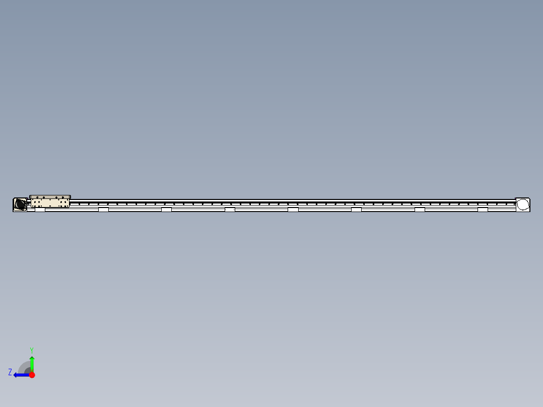 同步带滑台-欧规B8H-L176-S2800-L-ZP40-D3-N5右视图