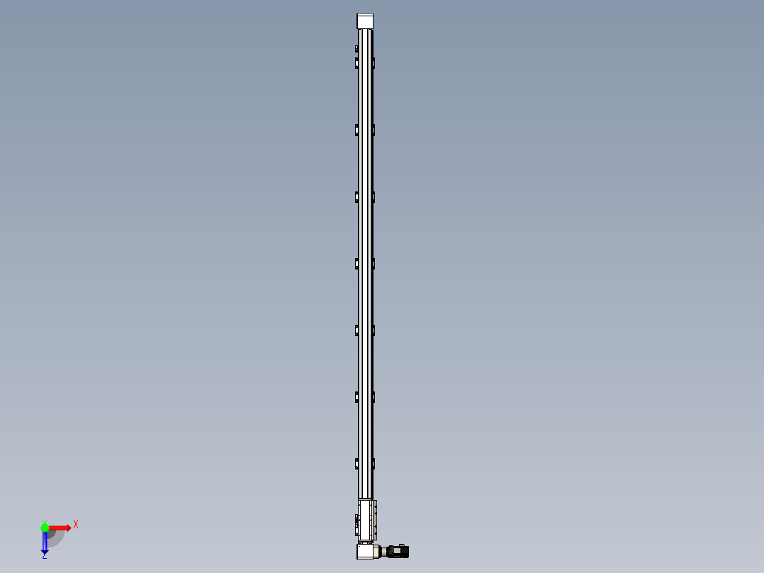同步带滑台-欧规B8H-L176-S2800-L-ZP40-D3-N5俯视图