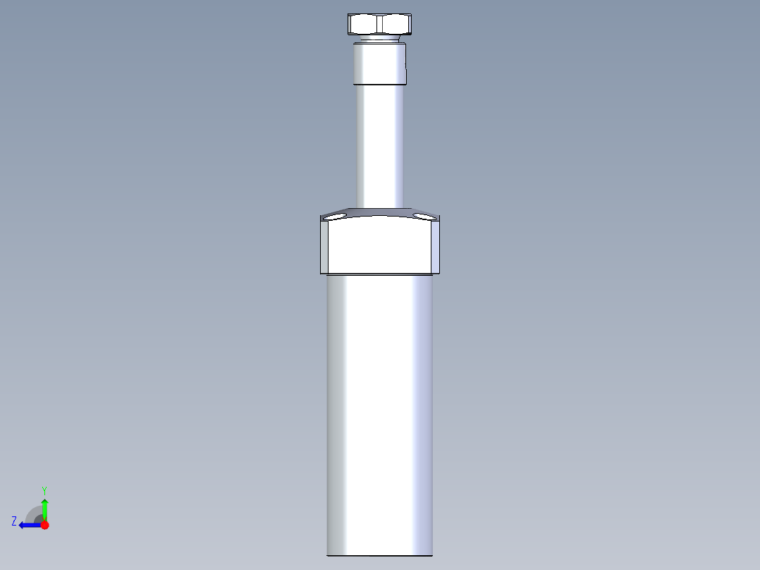 KOSMEKLHA0400-GL-Q35多系列多零件图纸模型右视图