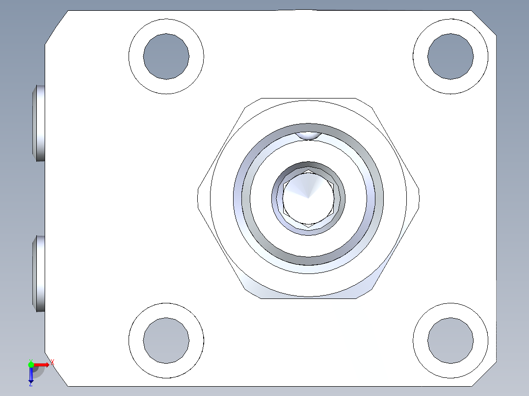 KOSMEKLHA0400-GL-Q35多系列多零件图纸模型俯视图