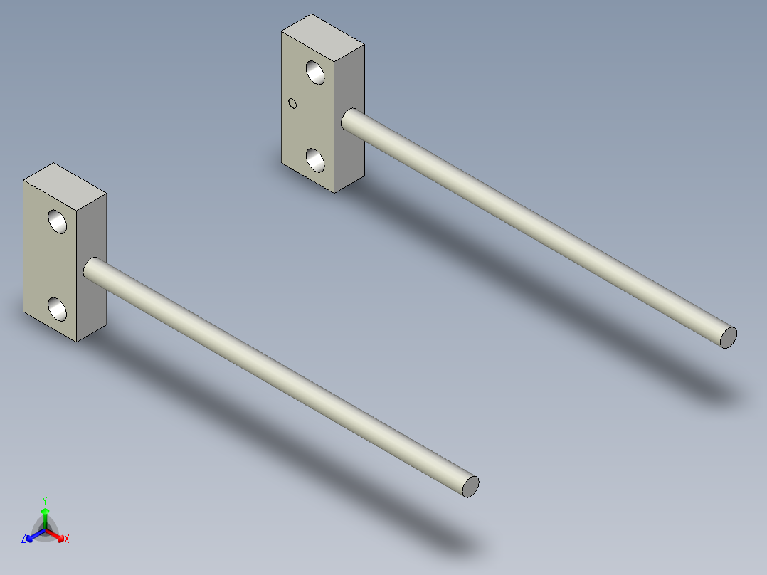 支架光纤_对射型FT-W13正等轴测图