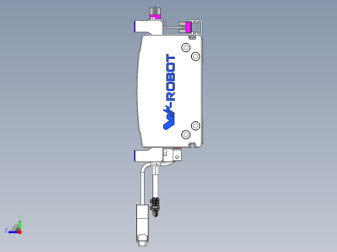 威洛博VL系列直线电机模组-2VL14S2-S700右视图