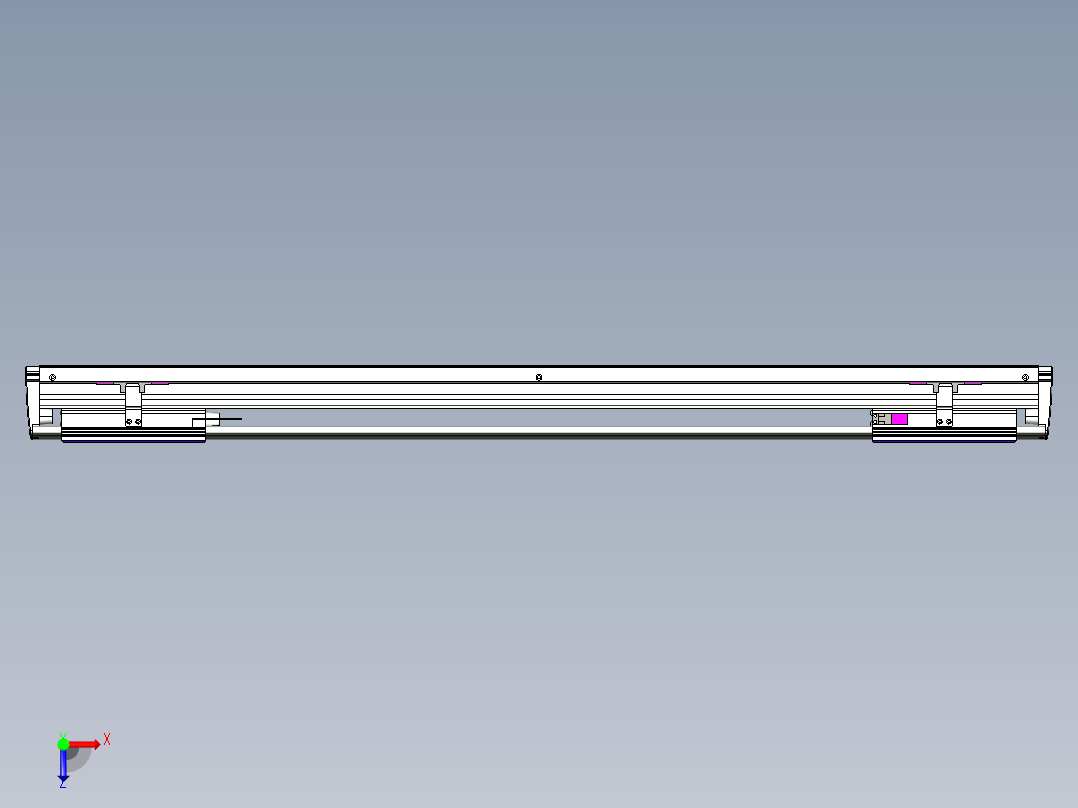 威洛博VL系列直线电机模组-2VL14S2-S700俯视图