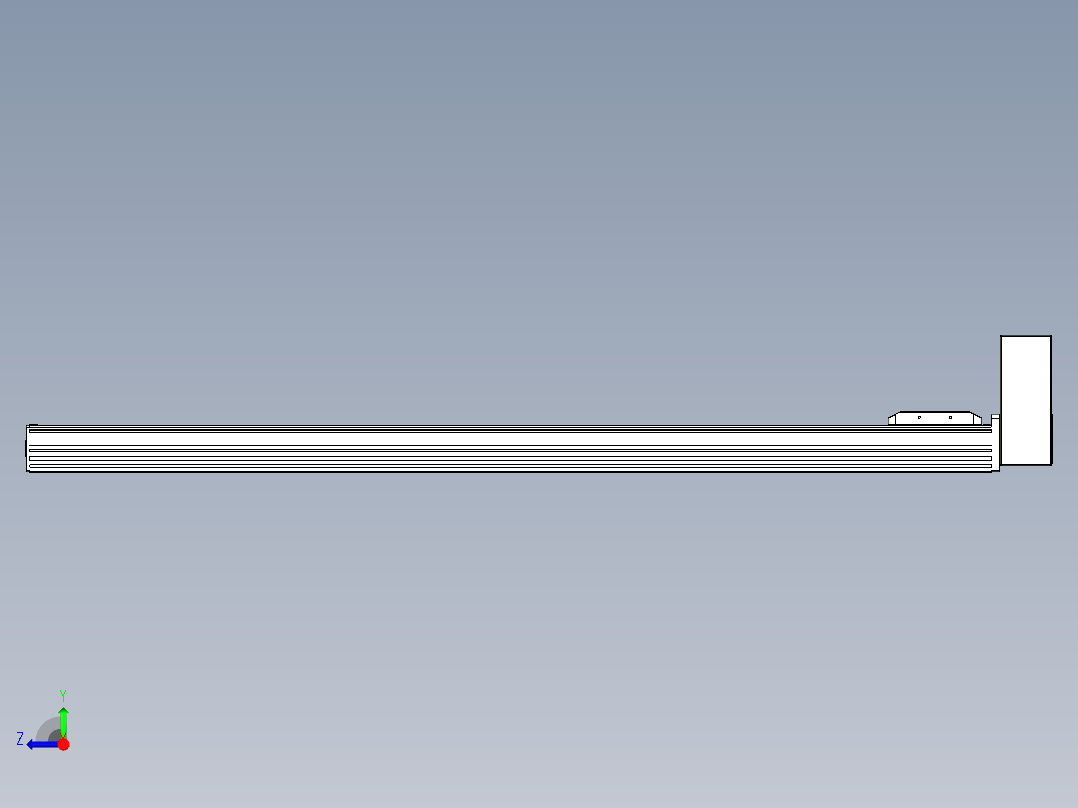 同步带全封闭直线模组TPA-HCB-85D-90-L1050-LU-C-P20-N3右视图