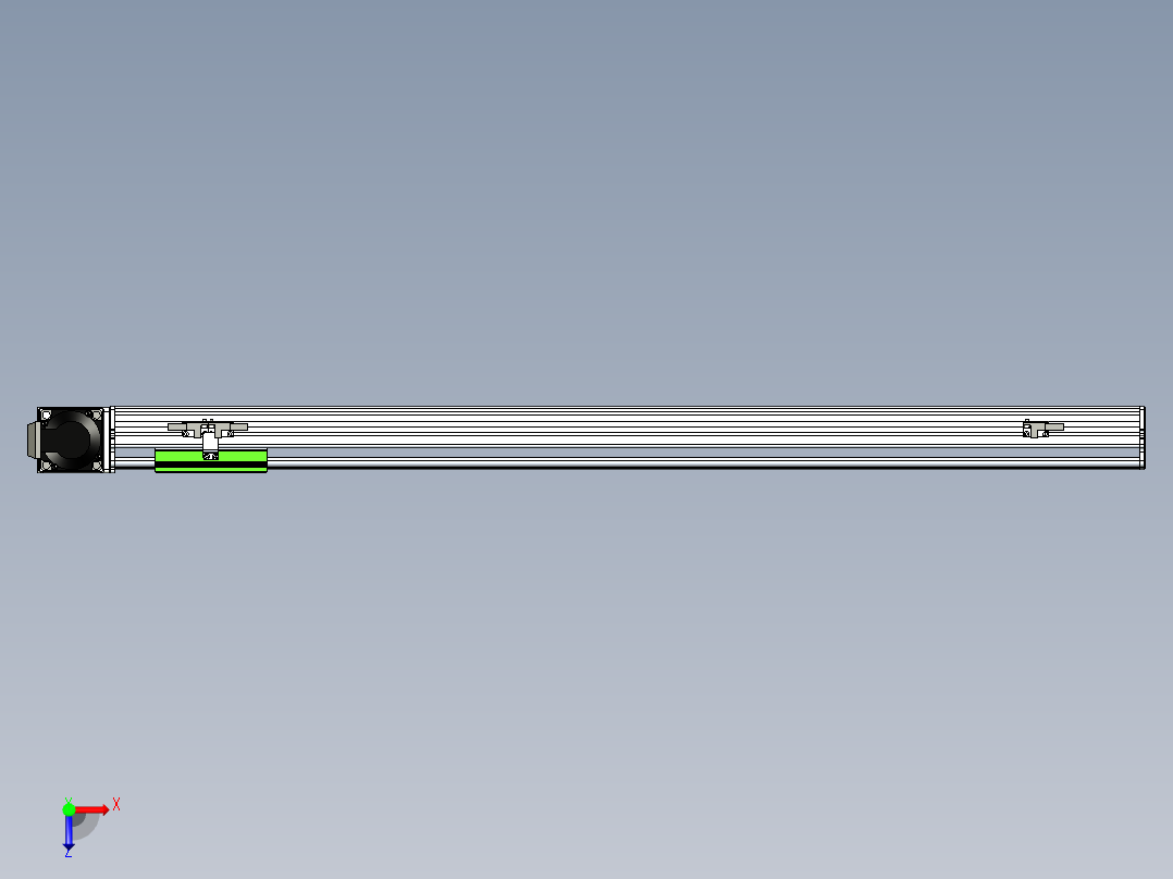 同步带滑台-半封闭B10-L90-S800-R-P40-D3俯视图