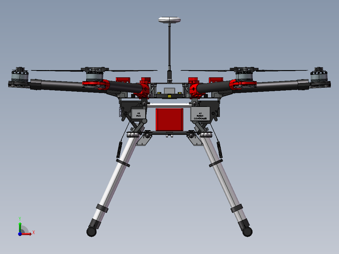 B17-大疆DJI S900六轴无人机前视图