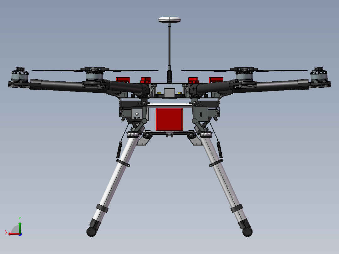 B17-大疆DJI S900六轴无人机后视图