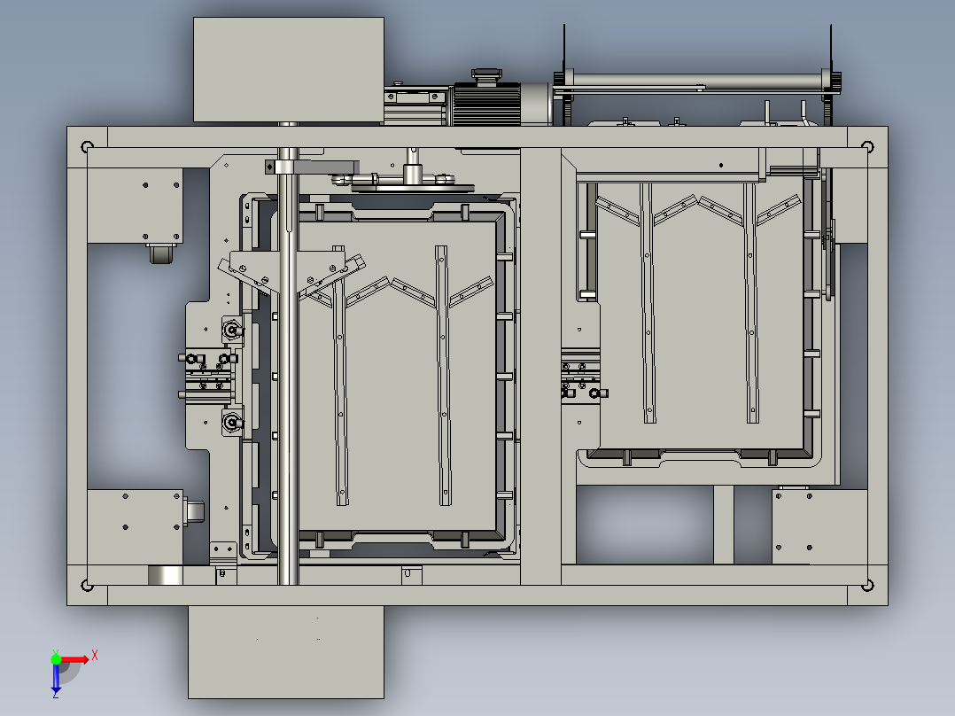自动上下料贴合设备俯视图