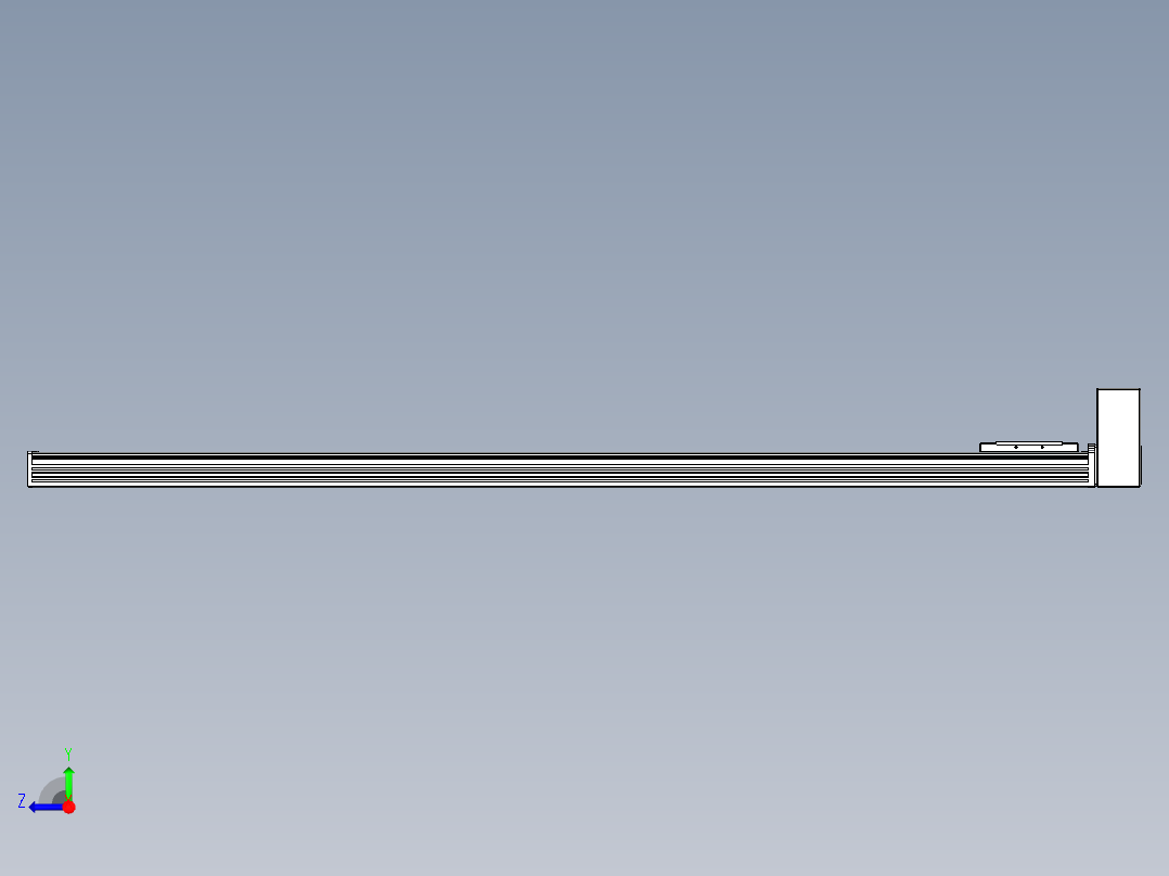同步带全封闭直线模组TPA-HCB-110D-90-L1400-LU-C-P40-N3右视图