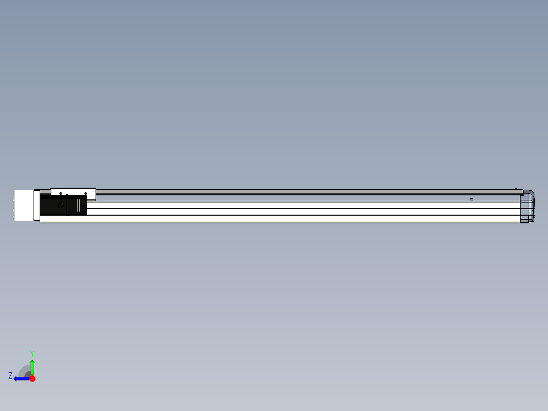 Toyo东佑达直线模组-ETH12-800-BL-100W右视图