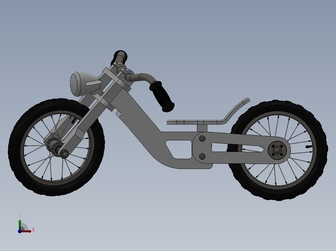 67---自行车改造的充电配件设计模型sw2010三维图纸模型设计图纸前视图