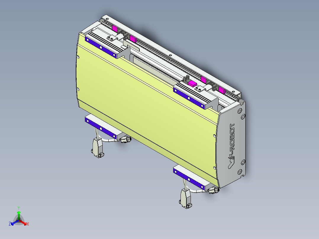 威洛博VL系列直线电机模组-2VL22H1-S150正等轴测图