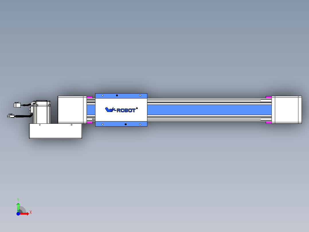 威洛博LB.GB同步带传动--欧规系列GB8-L96-S400-BL-P40前视图