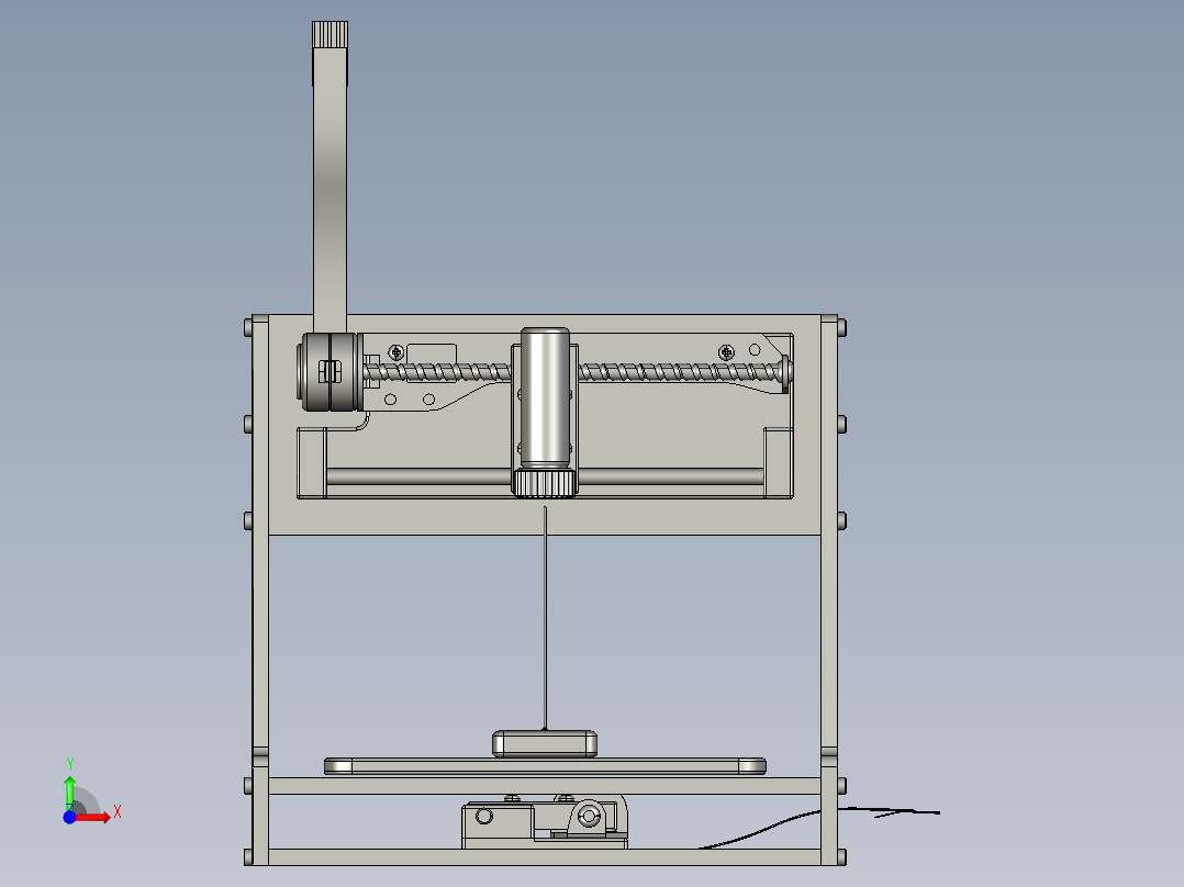 微型激光雕刻机前视图